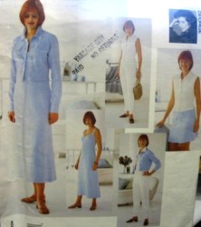 2117  VOGUE J GEORGE JACKET, LONG A-DRESS, TOP,  BOTTOMS PATTERN 8-12; 14-18 uncut choice