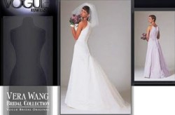2118 VOGUE VERA WANG BRIDAL EMPIRE FLOOR DRESS,PETTICOAT PATTERN 6-22 3 SIZES UNCUT choice