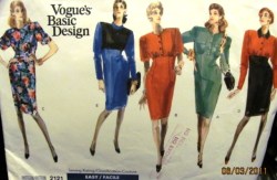 2121 EZ 88 SEMI  TAPER EMPIRE SS-LS DRESS PATTERN 12-16