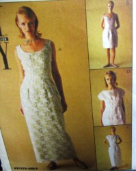 2134 NYNY SLVLSS/CAP DRESS LENGTHS,OVRDRESS PATTERN 14-18,4-8