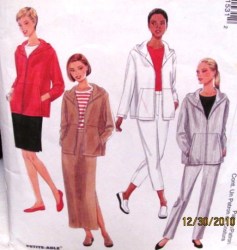 2153 HOOD ZIP JACKET,BOTTOMS LENGTHS PATTERN 4-8,12-16,14-18