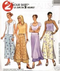 2154 2 HR LONG SKIRT LENGTHS,OVERSKIRT PATTERN 4-8,8-12,14-18
