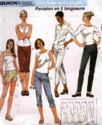 2157 MCCALLS CAPRIS, DIGGERS, PUSHERS,  SHORTS,  PANTS 5 LENGTHS PATTERN 4-18 5 SIZES 