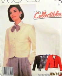 2161 '85 SEMI FIT LINED PRINCESS JACKET  PATTERN 12, 14, 16