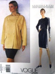 2189 BEENE 2 BRSTD SUEDE CHEF JACKET,KNIT SKIRT PATTERN 8-12