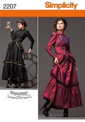 2207 STEAMPUNK VICTORIAN JACKET,SKIRT,BUSTLE PATTERN 6-12