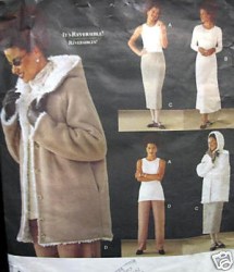 2220 REVERSE HOOD JACKET, DRESS, TOP,BOTTOMS PATTERN 8-12,20-24