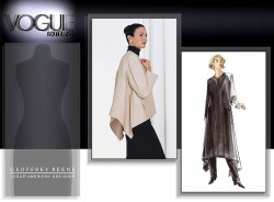 2232 VOGUE BEENE LOOSE UNLINED ASYMMETRIC SHAPE A-JACKET PATTERN 8-22  S-XL UNCUT 
