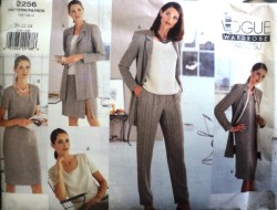2256 VOGUE EZ TAMOTSU LONG JACKET, DRESS, TOP, BOTTOMS PATTERN 8-24 3 SIZES CHOICE