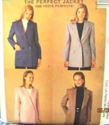 2341 McCalls PALMER CLASSIC PERFECT 1-2 BREASTED JACKET PATTERN 18 or  24 choice uncut