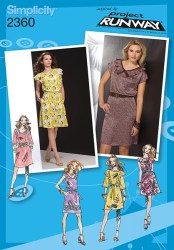 2360 DESIGN YR RUFFLE DRESS SLVS OR NOT,TIE BELT PATTERN 4-12-20