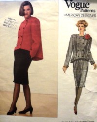 2369 VOGUE GEOFF BEENE EZ 2 BREASTED A-JACKET,TAPER SKIRT PATTERN 8-12; 14-18 UNCUT