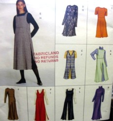 2380 SO EZ EMPIRE DRESS 3 LENGTHS,OVERDRESS PATTERN 12-16