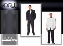 2383 VOGUE MR FORMAL 1 BUTTON JACKET,  STRAIGHT PANTS PATTERN 32-48'' CHEST SIZES