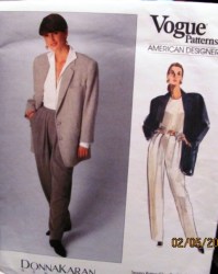 2391 DK 89 LINED LONG PANEL JACKET,PANTS PATTERN 12-16, LABEL