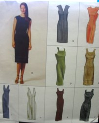 2446 EZ VOGUE  STRAIGHT LINED SHEATH DRESS 3 LENGTHS PATTERN 6-22 3 SZS choice