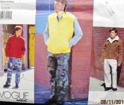 2451 VOGUE MR BOXY JACKET, VEST, PANTS PATTERN 32-36,38-42, 44-48 choice uincut