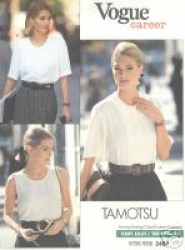 2454 Vogue PULLOVER SHELL TOP, SS BLOUSE TAMOTSU PATTERN 12-16 18-22 choice