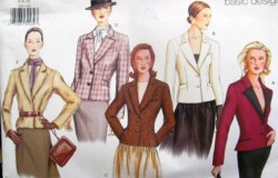 2489 FIT LINED PRINCESS COLLAR JACKET (FUR) PATTERN 6-10