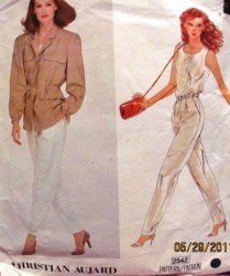 2542 VOGUE CHRISTIAN AUJARD SAFARI JACKET, PANTS, T-SHIRT PATTERN 8