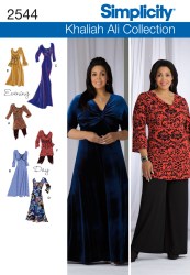 2544  Simplicity ALI KNIT DRESS 3 LENGTHS, TUNIC PATTERN 10-18 or 20W - 28W choice uncut