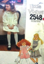 2548 GIRLS EMBROIDERED SS RUFFLE DRESS PATTERN 3