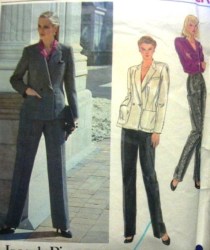 2552 Vogue JOSEPH  PICONE PANEL JACKET, TAPER PANTS, BLOUSE PATTERN  10, 12, 16  choice