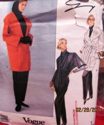 2559  Vogue GENNY WRAP COAT, WRAP TOP,  PANTS PATTERN 8-10