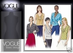 2611 EZ VOGUE HALTER, WRAP, TUCK, DRAPE, BIAS TOPS PATTERN 8-12, 14-18