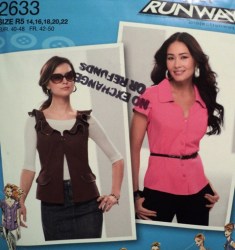 2633 RUNWAY SHIRT SLVS OR NOT, VEST PATTERN 14-22