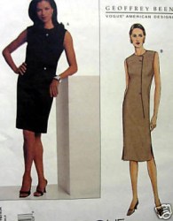 2660 VOGUE GEOFFREY BEENE ANGLE SLEEVELESS DRESS LENGTHS PATTERN 8-18 2 SIZES UNCUT choice