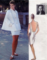 2668 Vogue  1991 POMODORO BACKLESS SHEATH DRESS, SWING JACKET PATTERN 6-10