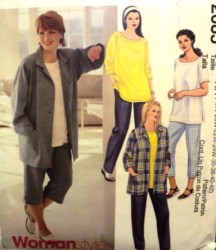 2685 LONG CASUAL SHIRT,TOP,PANTS LENGTHS PATTERN  18-24W