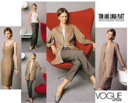 2686 VOGUE PLATT TIE JACKET, SLEEVELESS  DRESS, TOP,  PANTS PATTERN 6-10,18-22 choice uncut or 12 to 16 cut
