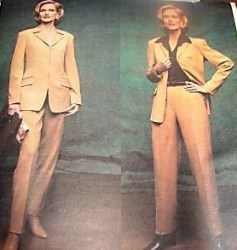 2696 VOGUE ANNE KLEIN ZIP JACKET, FLOOR PANTS PATTERN 8-12, 14-18, 20-24 choice uncut