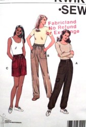 2720 CARGO PANTS BOTTOM ELASTIC OR NOT,SHORTS PATTERN XS-XL