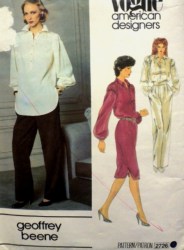 2726 G BEENE PULLOVER LS TOP,BUTTON DRESS, PANTS PATTERN 12