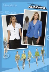 2728  SIMPLICITY DESIGN YR SS - LS COLLAR RUNWAY JACKET  PATTERN 4-12, 14-22 choice uncut
