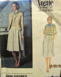 2728 SAYRES PANEL JACKET, SKIRT, BLOUSE AND TIE PATTERN 8
