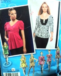 2733 LONGER KNIT TOPS SLEEVES/OVERLAY OR NOT PATTERN 4-12