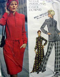 2767 VOGUE CHUCK HOWARD DRESS LENGTHS, TUNIC, WIDE PANTS PATTERN 10