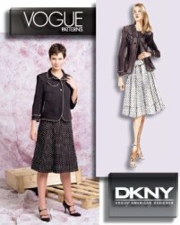 2792 VOGUE  DKNY LO- CONTOUR YOKE SKIRT, JACKET PATTERN 8-12,14-18