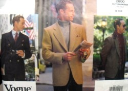 2800 Vogue MR LINED 1-2 BREASTED SPORT JACKET PATTERN 32--42, 44-48 choice Uncut