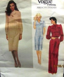 2804 ADELE SIMPSON LOOSE LONGER BUTTON DRESS LENGTHS PATTERN 10