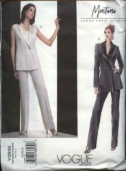 2806 VOGUE MONTANA TUX JACKET, VEST, LO RISE PANTS PATTERN 3 SIZES 6-22 choice uncut