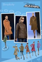 2812 SIMPLICITY LINED COAT LENGTHS, JACKET COLLAR, CUFFS PATTERN  4 or 14-22 choice