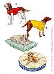 2813 KWIK SEW DOG PULLOVER COATS, PET PILLOWS XS TO XL  PATTERN