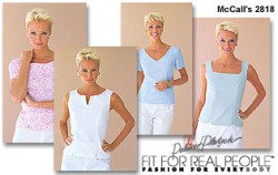 2818 PALMER PLETSCH FIT TOPS SLVS OR NOT PATTERN 10-14,  12-16, 18-22