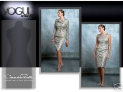 2845 VOGUE OSCAR DELARENTA 2 BREASTED JACKET, SHELL TOP, SKIRT PATTERN 3 SZS 8-24 choice new