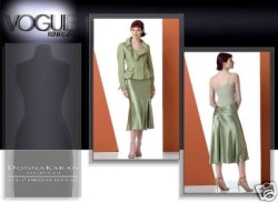 2862 VOGUE DONNA KARAN DKNY POCKET JACKET, BIAS LO RISE SKIRT PATTERN 6-10